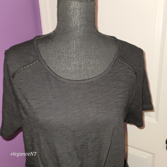 Express Black Front Knot s/s Shirt Sz: XL NWT - Picture 5 of 9
